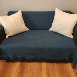 Διθέσιος καναπές κρεβάτι ΙΚΕΑ Ullvi (dark blue)