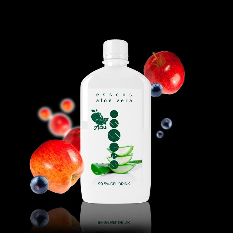 Aloe Vera 99.5% gel drink-μήλο+Acai - συμπλήρωμα διατροφής.