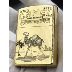 camel ορειχαλκινος αντιανεμικος αναπτηρας πετρελαιου βενζινη