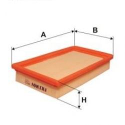 Fiat seicento 1998-2010 φίλτρο αέρα