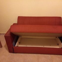 Καναπές με αποθηκευτικό χώρο διθέσιος