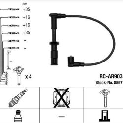 RC-AR903 8597 Σετ Μπουζοκαλώδια ALFA ROMEO 156 1600 1997-200