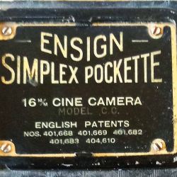 Αντικα κινηματογραφικη ληψης Ensign Simplex Pockette 1936