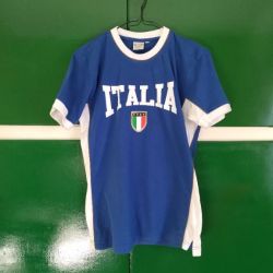 T-Shirt FM ITALY 100% Cotton Blue Italia Medium