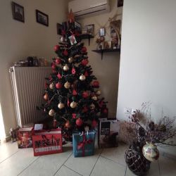 Χριστουγεννιάτικο δέντρο με στολίδια