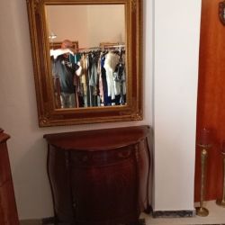 Μπαγιου μαρκετερι vintage με καθρέπτη