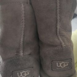 UGG Παιδικές Σουέντ Γκρι Μπότες No33