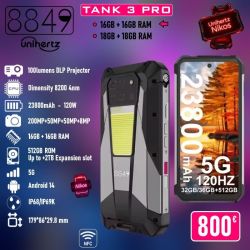 Unihertz 8849 Tank 3 Pro (16GB/512GB) Projector Smartphone