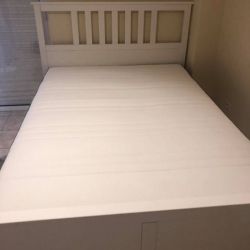 Διπλό κρεβάτι 140x200cm (σκελετός, στρώμα, τάβλες)