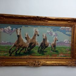 Πίνακας άγρια άλογα.